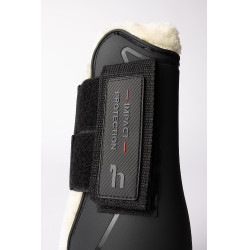 Guarniciones con piel sintética Horze Armour Airflow Negro