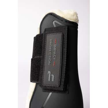 Guarniciones con piel sintética Horze Armour Airflow Negro