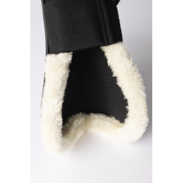 Guarniciones con piel sintética Horze Armour Airflow Negro