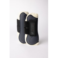 Guarniciones con piel sintética Horze Armour Airflow Marino Azul marino