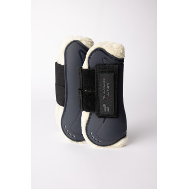 Guarniciones con piel sintética Horze Armour Airflow Marino Azul marino