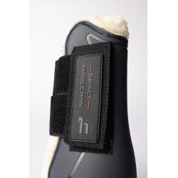 Guarniciones con piel sintética Horze Armour Airflow Marino Azul marino