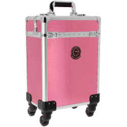 Caja de limpieza con ruedas Je t'aime Equithème Rosa / plata