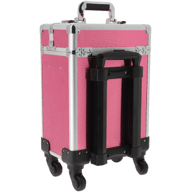 Caja de limpieza con ruedas Je t'aime Equithème Rosa / plata