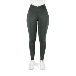 Legging de equitación EQUITHÈME – Fanny Caqui Kaki