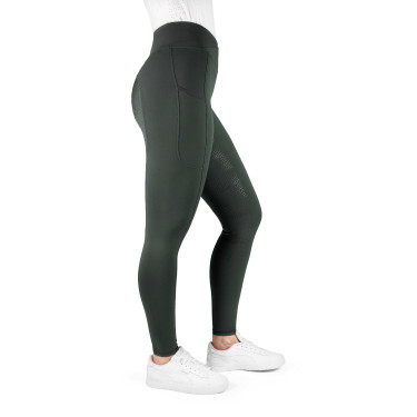 Legging de equitación EQUITHÈME – Fanny Caqui Kaki