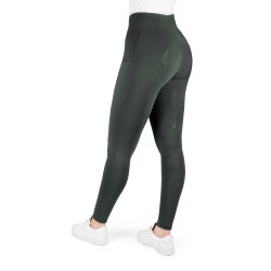 Legging de equitación EQUITHÈME – Fanny Caqui Kaki