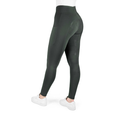 Legging de equitación EQUITHÈME – Fanny Caqui Kaki