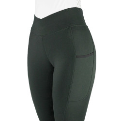 Legging de equitación EQUITHÈME – Fanny Caqui Kaki
