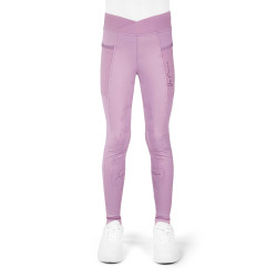 Legging Infantil Flora “Je T’aime” – Equithème Malva Violeta Legging Infantil Flora “Je T’aime” – Equithème Malva Violeta