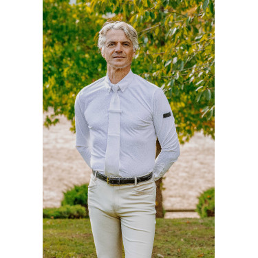 Polo de concurso de manga larga EQUITHÈME – Adrien Blanco