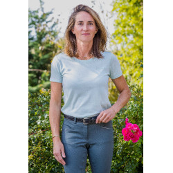 Camiseta “Je t’aime” EQUITHÈME – Bonnie Verde / menta