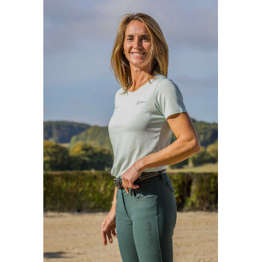 Camiseta “Je t’aime” EQUITHÈME – Bonnie Verde / menta