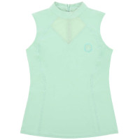 Camiseta sin mangas “Je t’aime” EQUITHÈME – Carla Verde / menta