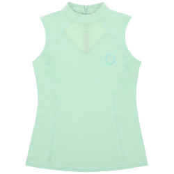 Camiseta sin mangas “Je t’aime” EQUITHÈME – Carla Verde / menta