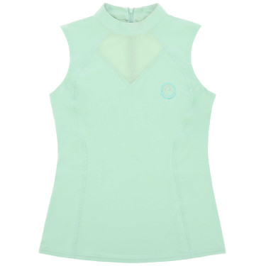 Camiseta sin mangas “Je t’aime” EQUITHÈME – Carla Verde / menta