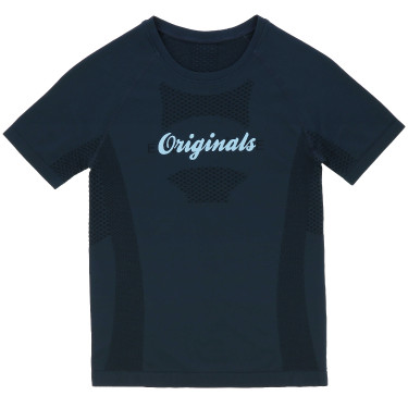 Camiseta seamless de manga corta EQUITHÈME – Elena Marino Azul marino