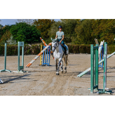 Camiseta seamless de manga corta EQUITHÈME – Elena Caqui Kaki