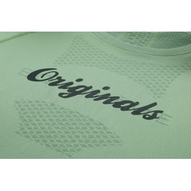 Camiseta seamless de manga corta EQUITHÈME – Elena Caqui Kaki