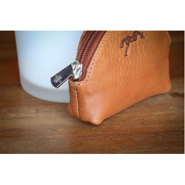 Monedero Pénélope Coñac Marrón