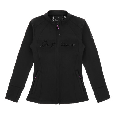Chaqueta Je t'aime Equithème Ilona niña Negro