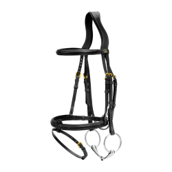 Cabezada con Muserola Combinada Dy'on D Collection Negro