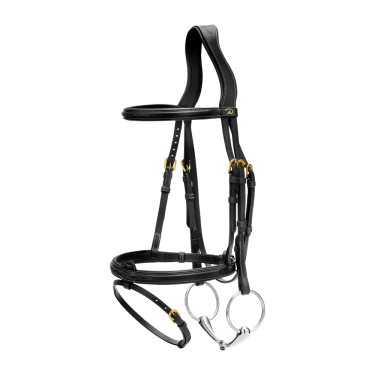 Cabezada con Muserola Combinada Dy'on D Collection Negro