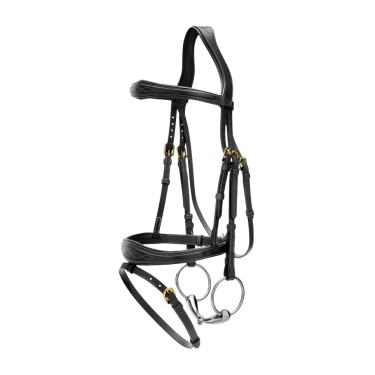 Brida Muserola Combinada Anatómica Dy'on D Collection Negro