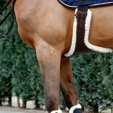 Cincha con borreguillo Kentucky Castaño Marrón