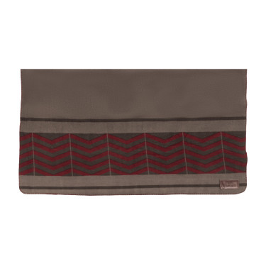 Manta Secante Cuadrada Heavy Fishbone Kentucky Burdeos