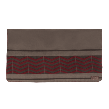 Manta Secante Cuadrada Heavy Fishbone Kentucky Burdeos