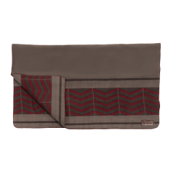 Manta Secante Cuadrada Heavy Fishbone Kentucky Burdeos