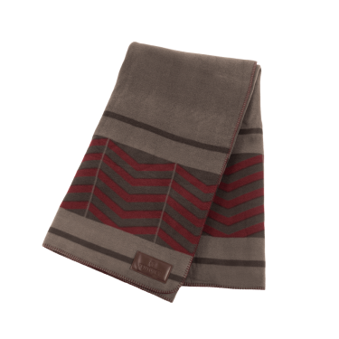 Manta Secante Cuadrada Heavy Fishbone Kentucky Burdeos