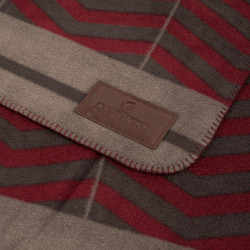 Manta Secante Cuadrada Heavy Fishbone Kentucky Burdeos