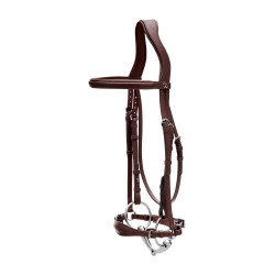 Brida Muserola Alemana Ajustable New English Collection by Dy'on Marrón