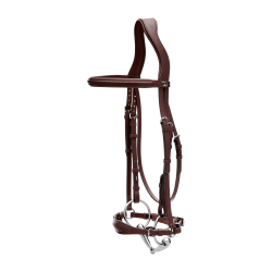 Brida Muserola Alemana Ajustable New English Collection by Dy'on Marrón