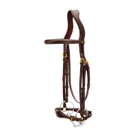 Brida Muserola Alemana Ajustable D Collection by Dy'on Marrón Marr&amp;oacute;n