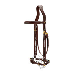 Brida Muserola Alemana Ajustable D Collection by Dy'on Marrón Marr&amp;oacute;n