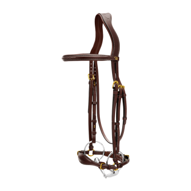 Brida Muserola Alemana Ajustable D Collection by Dy'on Marrón