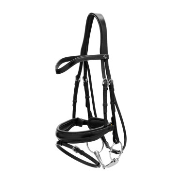 Brida Muserola Combinada Ancha Working By Dy'on Negro