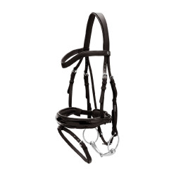 Brida Muserola Combinada Ancha Barnizada Working By Dy'on Negro