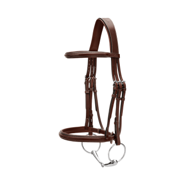 Brida Muserola Francesa Colección US por Dy'on Marrón