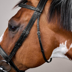 Brida Muserola Ancha Hunter Colección US de Dy'on Negro Brida Muserola Ancha Hunter Colección US de Dy'on Negro