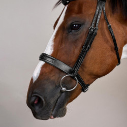 Brida Muserola Ancha Hunter Colección US de Dy'on Negro Brida Muserola Ancha Hunter Colección US de Dy'on Negro