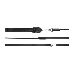 Riendas alemanas de cuero/nylon 5/8 New English Collection by Dy'on Negro Riendas alemanas de cuero/nylon 5/8 New English Collection by Dy'on Negro