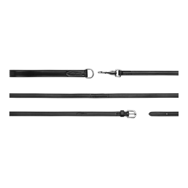 Riendas alemanas Full Leather 1/2 Working By Dy'on Negro