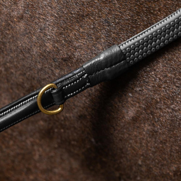 Riendas Howlett de goma 1/2 con 7 pasadores D Collection by Dy'on Negro Riendas Howlett de goma 1/2 con 7 pasadores D Collection by Dy'on Negro