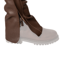 Polainas Largas de Cuero Dy'on Marrón