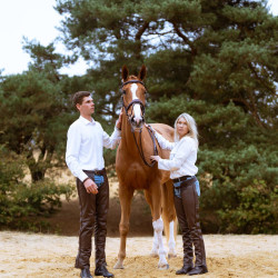 Polainas Largas de Cuero Dy'on Marrón