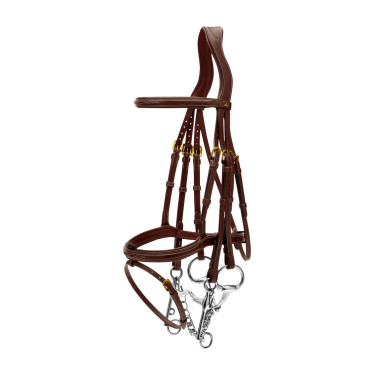 Brida Muserola Combinada D Collection by Dy'on Marrón